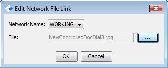 Edit network file link dialog