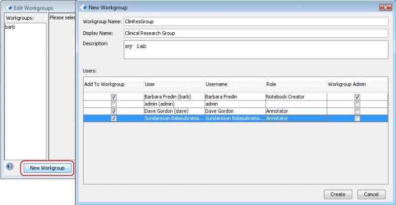 Manage capabilities dialog