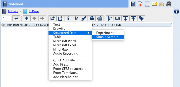 Structured Data New Entry