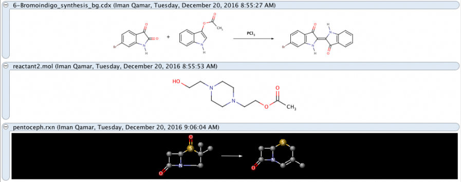 Chemistry format examples