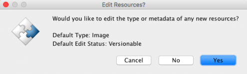 Edit resource dialog