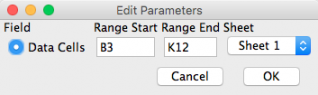 Edit parameters
