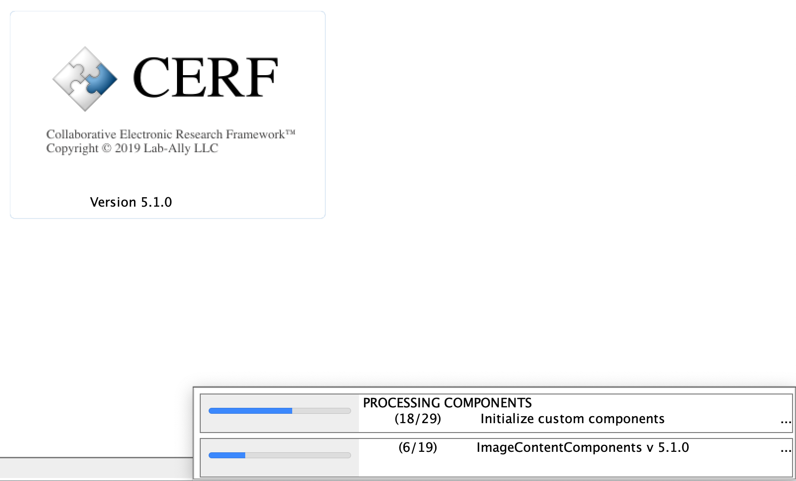 Processing Components at startup