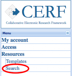 Search with web client
